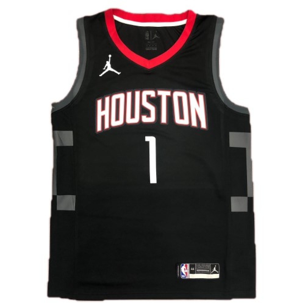 Men's Houston Rockets Tracy McGrady #1 Jordan Black 20/21 Swingman Jersey - Statement Edition-Pro Kit Vault | Brand New 26/27 Sports Jerseys